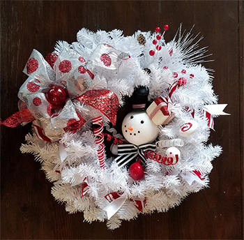 Snow White Wreath $45